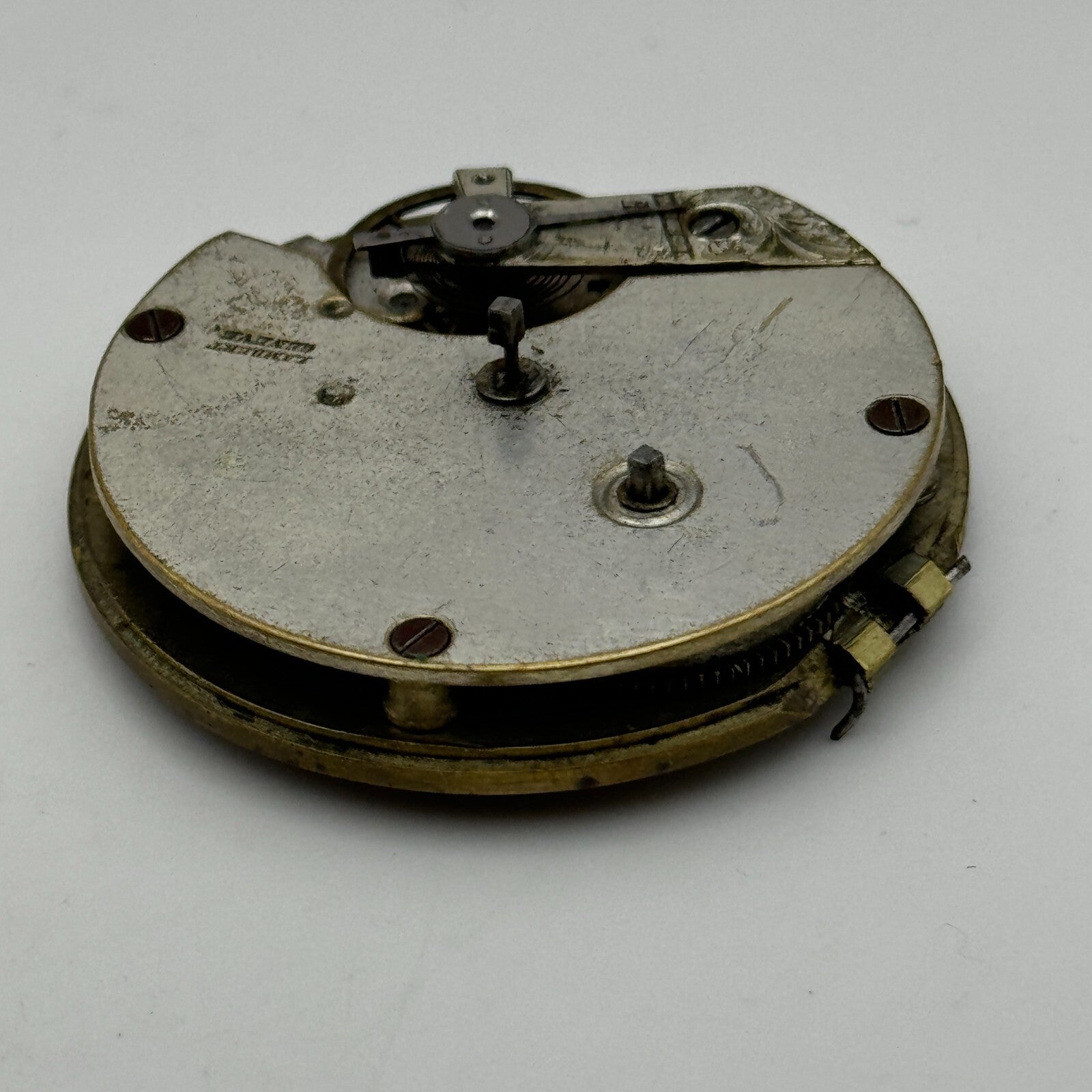 40.7mm Antique Lambert Geneve Balance Intact Key Wound Pocket Watch Movement