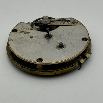40.7mm Antique Lambert Geneve Balance Intact Key Wound Pocket Watch Movement