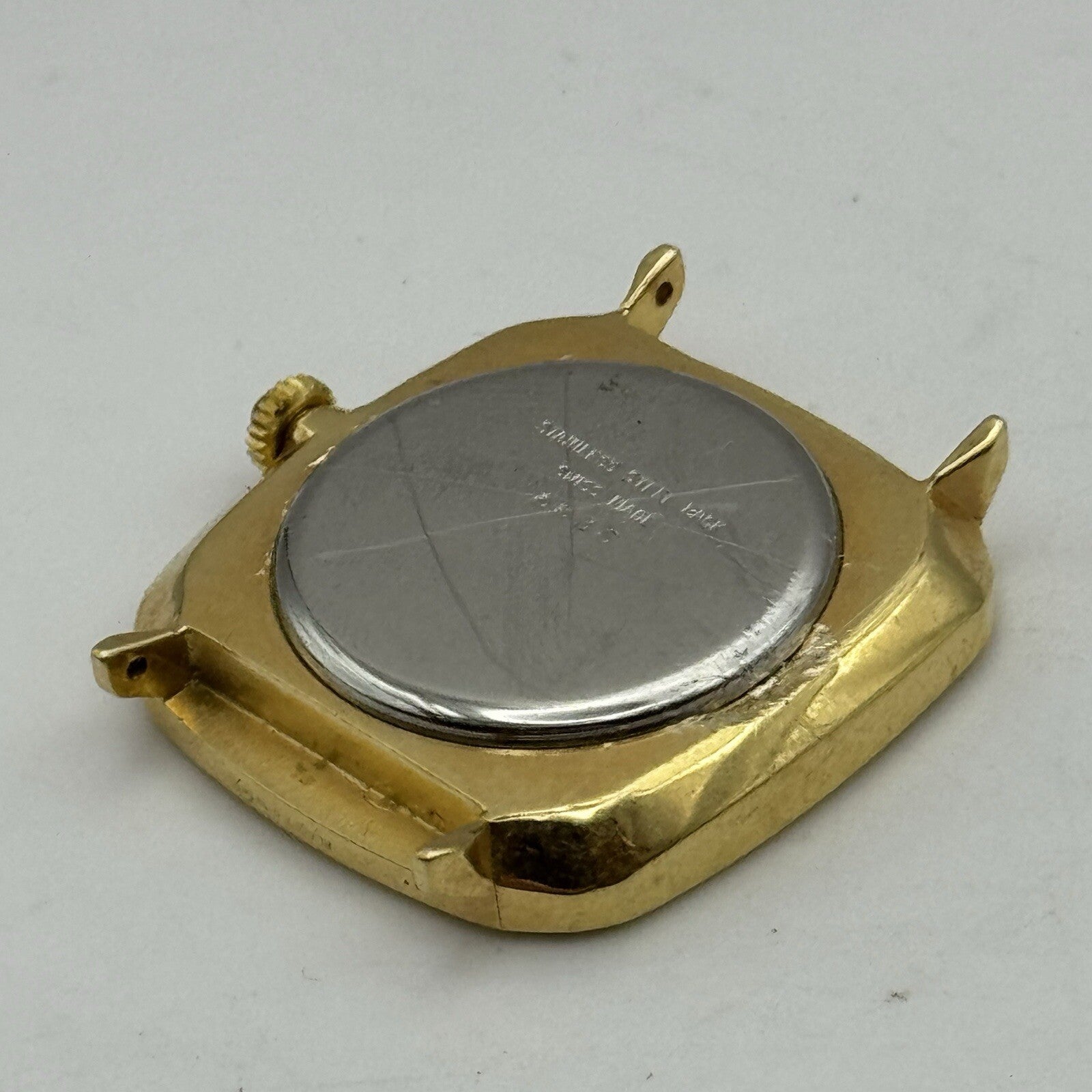 29mm Ladies Manual Wind Rone Gold Placed SwissWatch Head FOR PARTS To Restore
