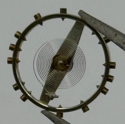 AS 984 Balance Wheel Complete And Spring  10½'''  30 M Watch Movement Parts NOS