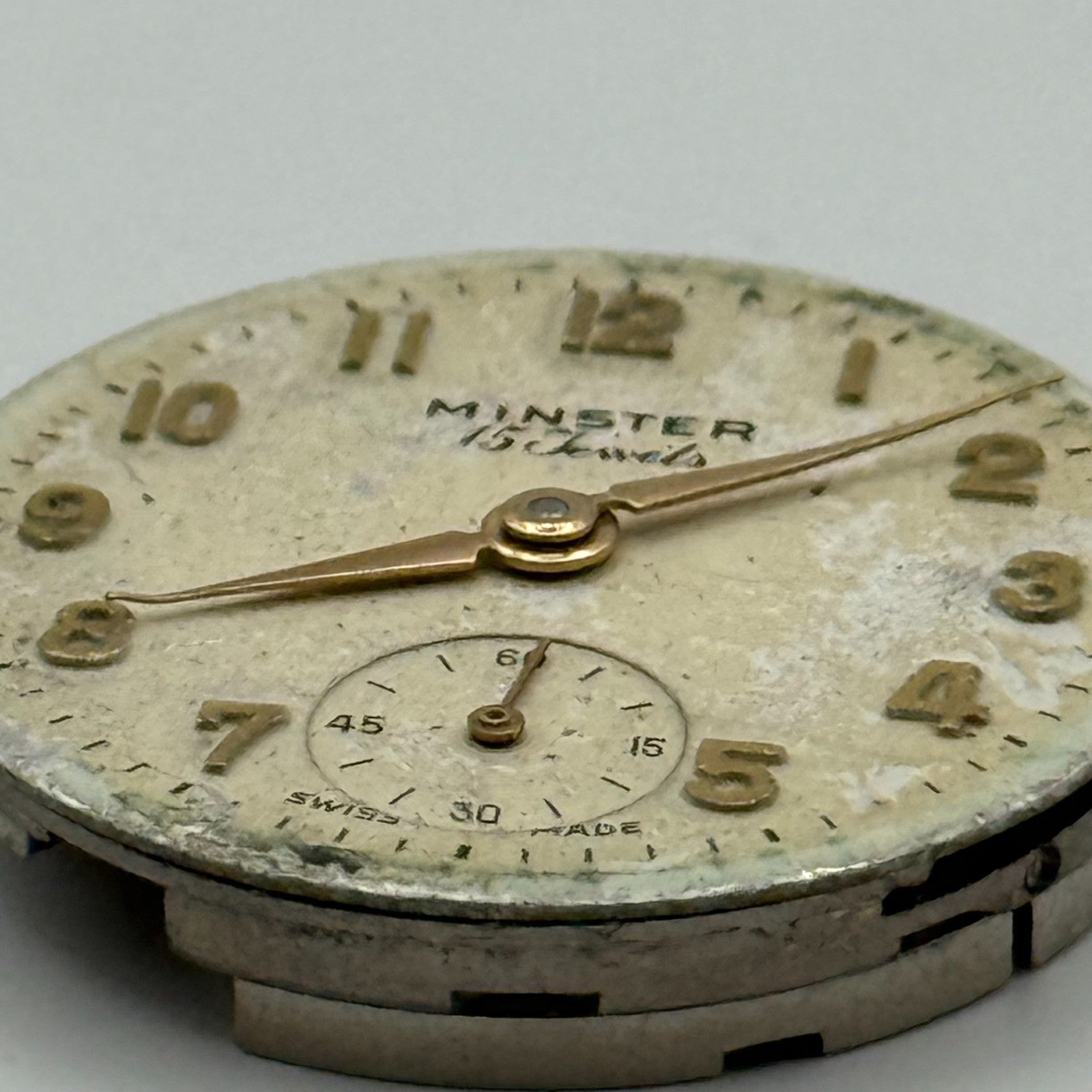 AS 1002 984 Watch Movement Minster Manual Wind Vintage Swiss Parts Repair 24mm