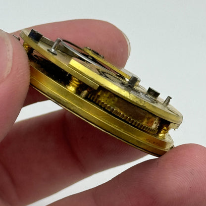 43mm Antique Unusual Nugent Wells & Son Newport Pocket Watch Movement PARTS