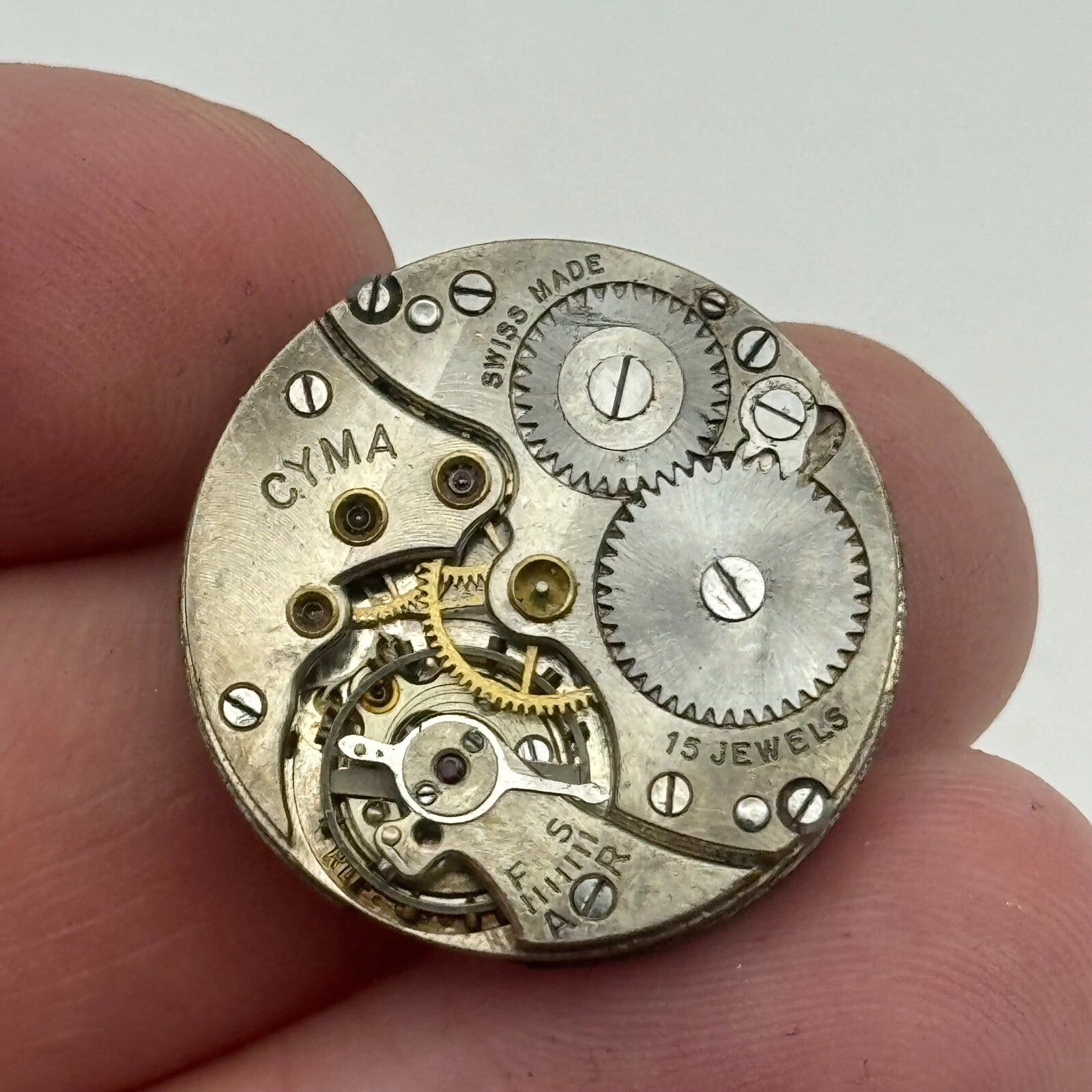 23.6mm Cyma Ref . 030 Manual Wind Watch Movement Swiss Vintage PARTS SPARES