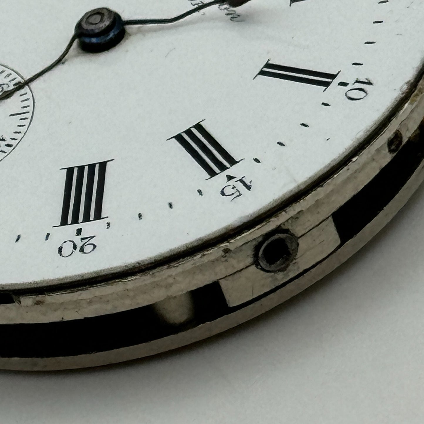 43.1mm Antique Remington USA 11 Jewels Hunter Pocket Watch Movement PARTS SPARES