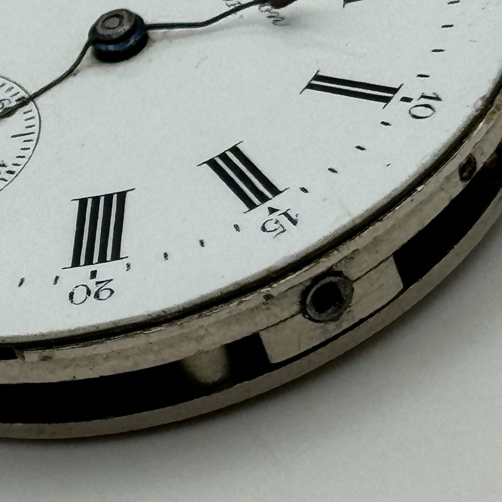 43.1mm Antique Remington USA 11 Jewels Hunter Pocket Watch Movement PARTS SPARES