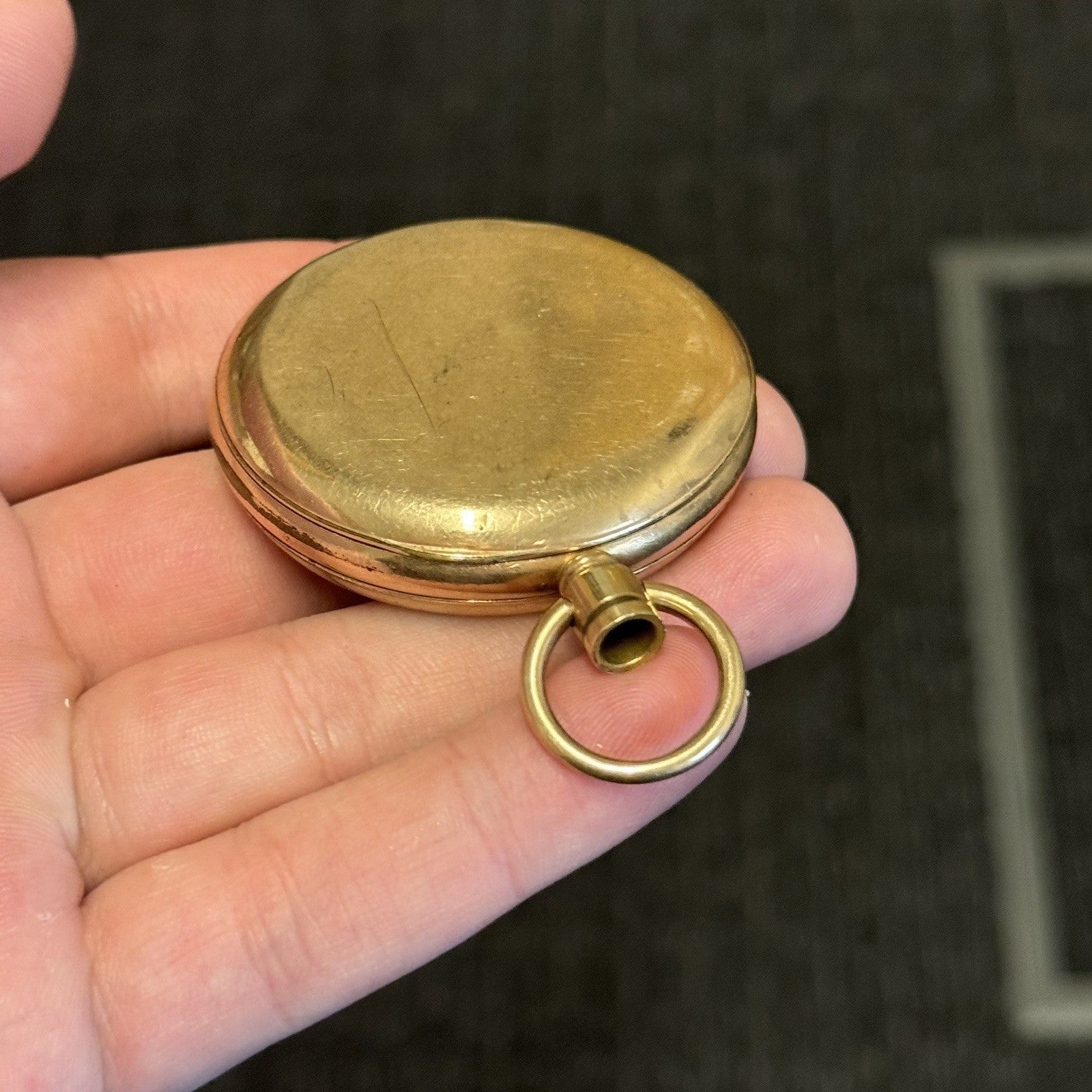 16S Waltham Bond St Model 1888 10ct Gold Plate Open Face Pocket Watch TO RESTORE