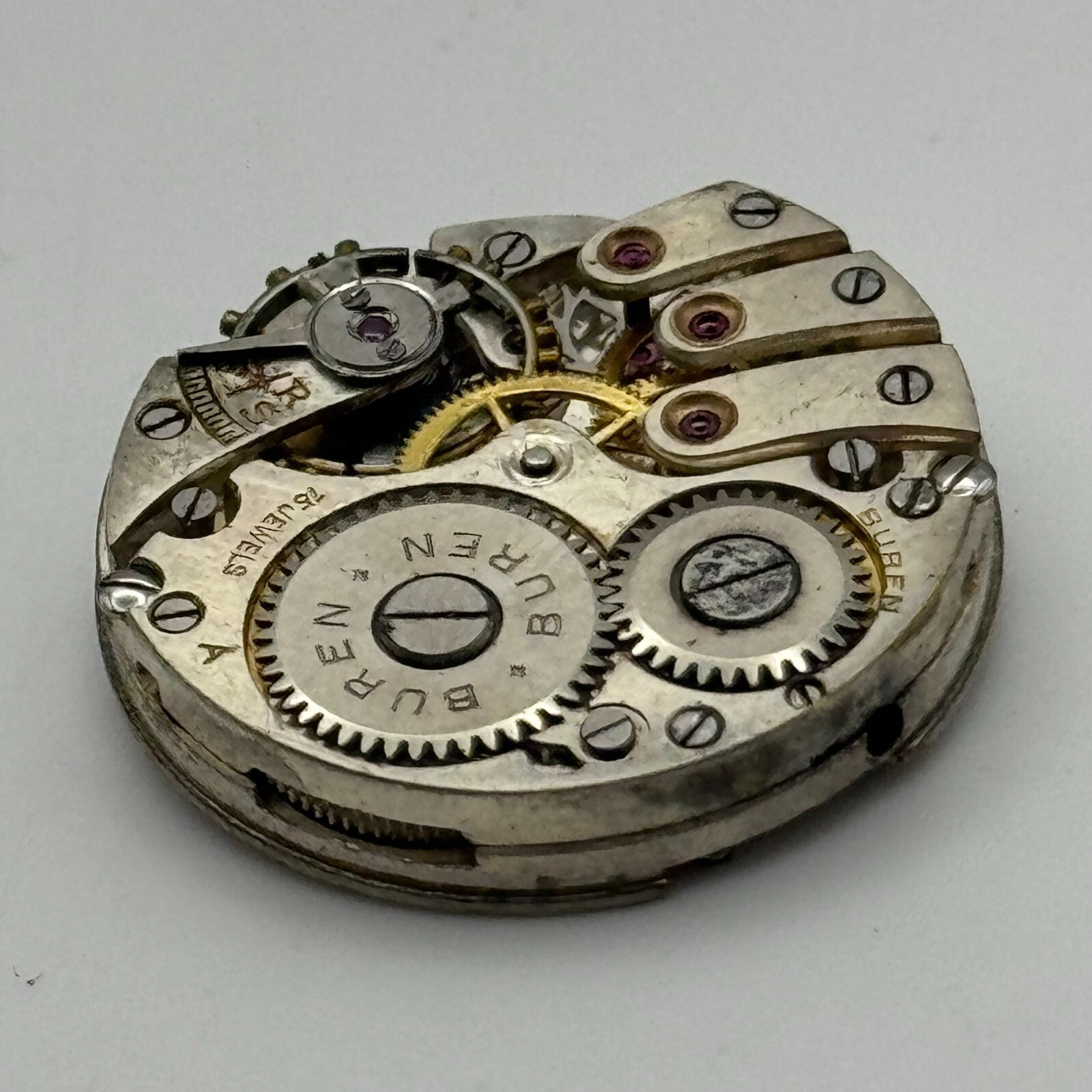 23.6mm Buren A Grand Prix 10 1/2N Manual Wind Swiss Watch Movement PARTS SPARES