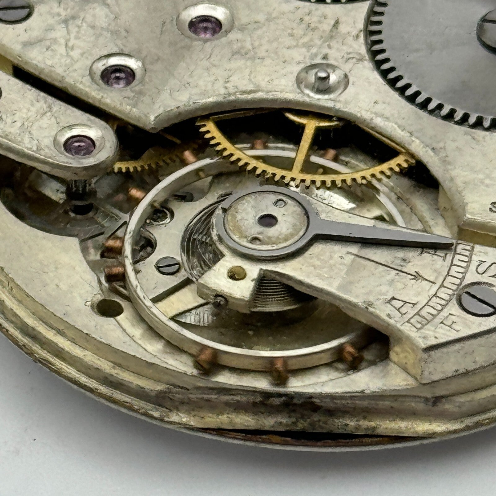 42.2mm Vintage Balance Ok Sub Seconds Swiss Pocket Watch Movement PARTS REPAIR