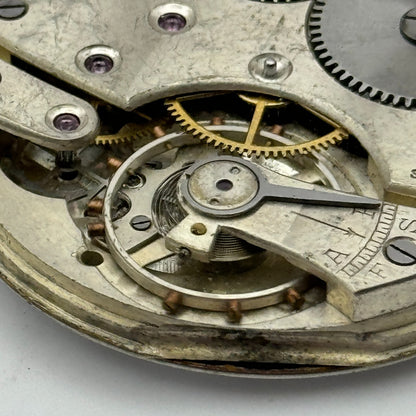 42.2mm Vintage Balance Ok Sub Seconds Swiss Pocket Watch Movement PARTS REPAIR