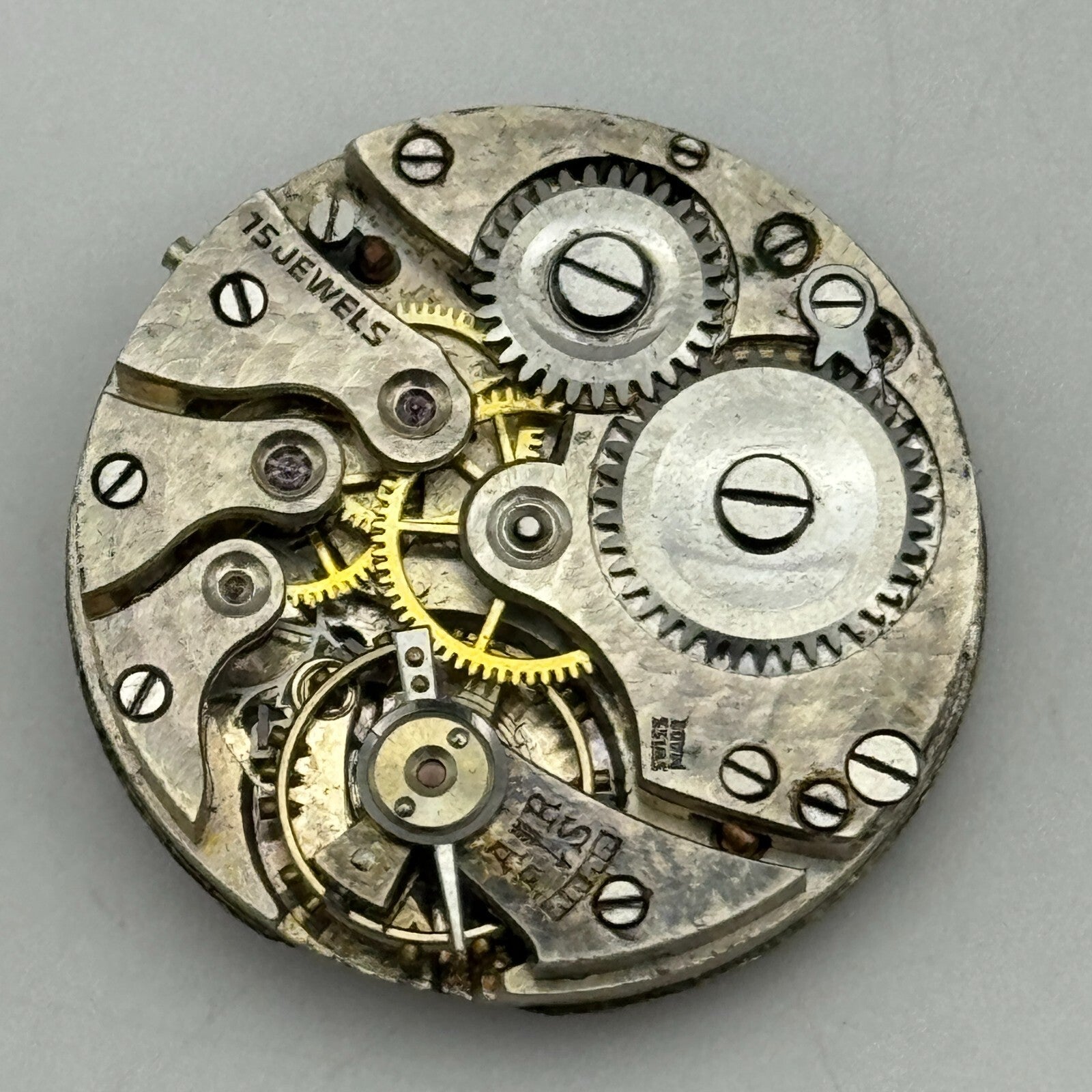 23.6mm AS A Schild 15 Jewels Nice Dial Manual Wind Swiss Watch Movement PARTS