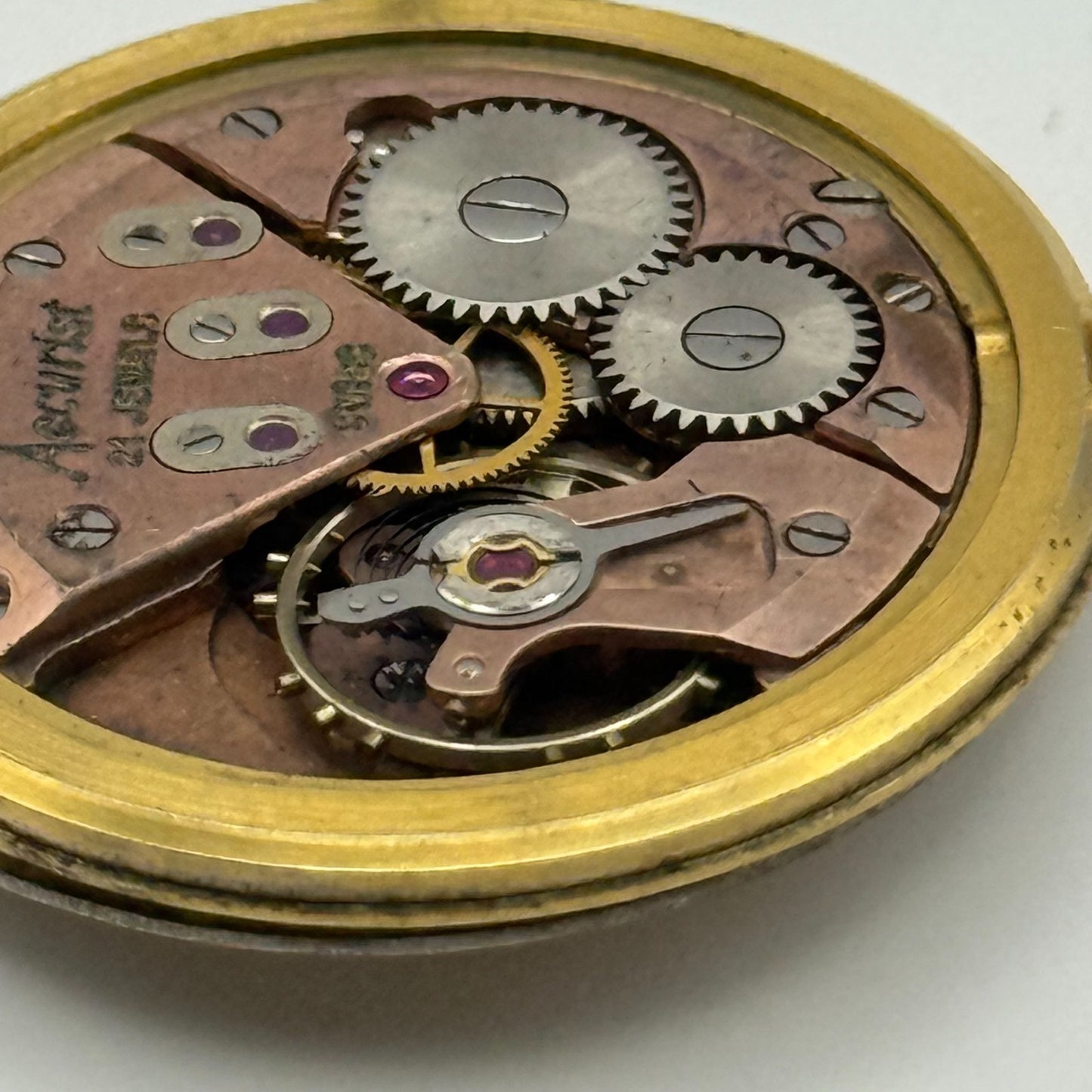 ETA 2390 Watch Movement Accurist Manual Wind Vintage Swiss Parts Repair 29.5mm