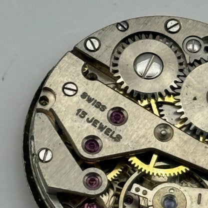 Avia AS 1123 1124 Watch Movement Manual Wind Vintage Swiss Parts Repair 23.5mm