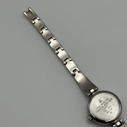 Working Accurist Ladies Purple Dial Silver Tone 19mm Quartz Watch LB327 Japan