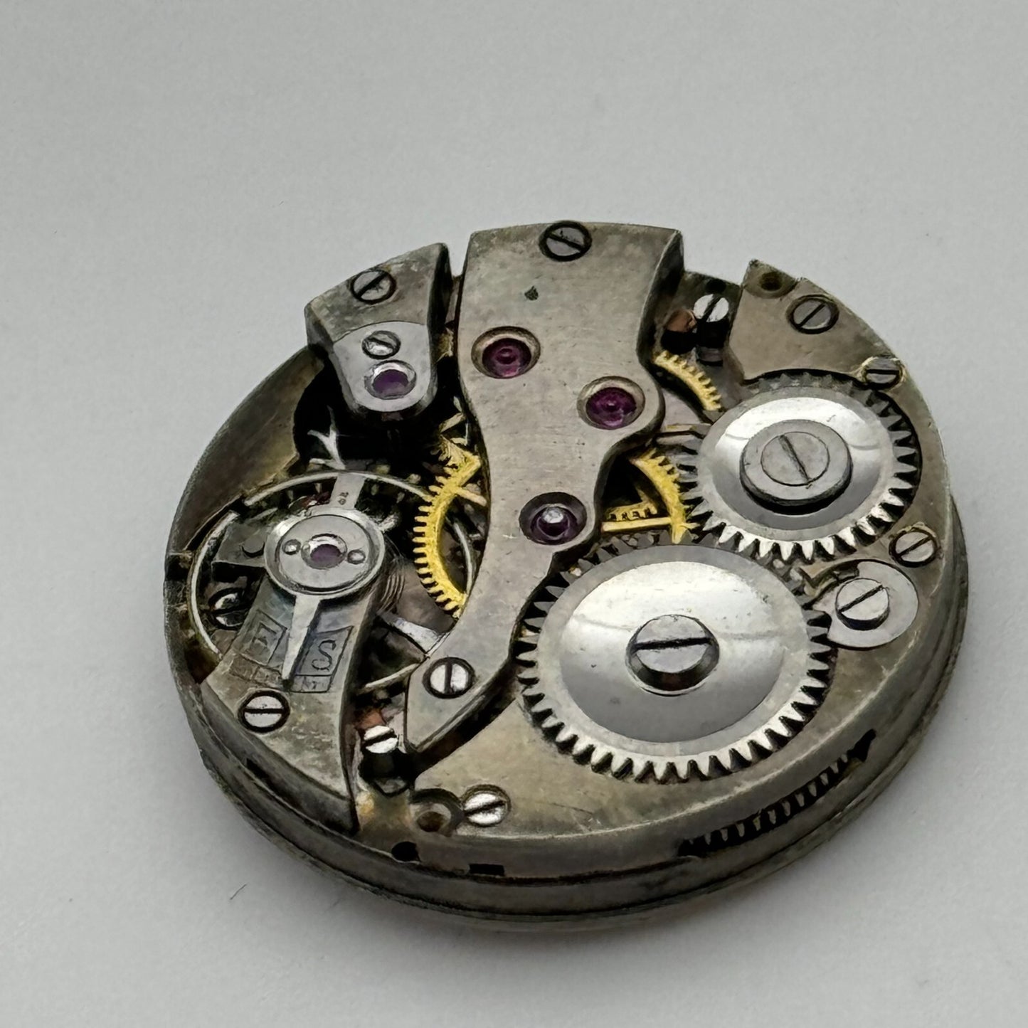 22mm Sir John Bennett London Trench Watch Movement Manual Wind Swiss FOR PARTS