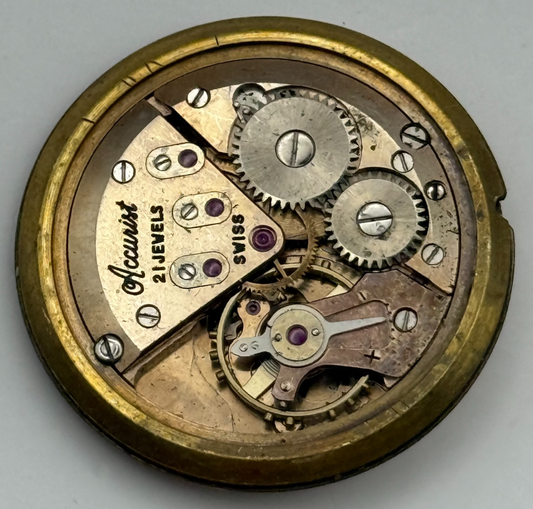 Accurist ETA 2390 Watch Movement Manual Wind Vintage Swiss Parts Repair 29.7mm