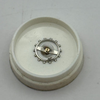 Brac 2061 Balance Wheel Complete And Spring  497 Watch Movement Parts NOS