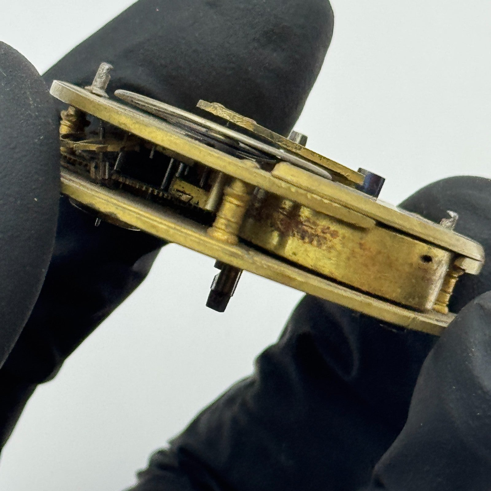 Fusee Pocket Watch Movement Antique English Wolverhampton Parts Repair 44.8mm