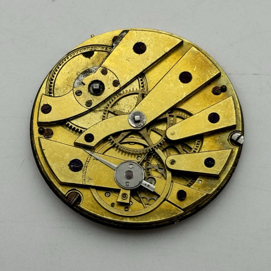 41.5mm 4mm Extra Thin Cylinder Escapement Pocket Watch Movement FOR PARTS REPAIR