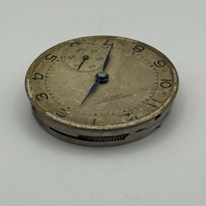 John Elkan Ltd London Watch Movement Manual Wind Vintage 15 Jewels Parts 24.4mm