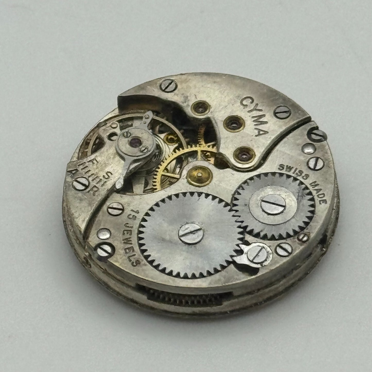 23.6mm Cyma Ref . 030 Manual Wind Watch Movement Swiss Vintage PARTS SPARES