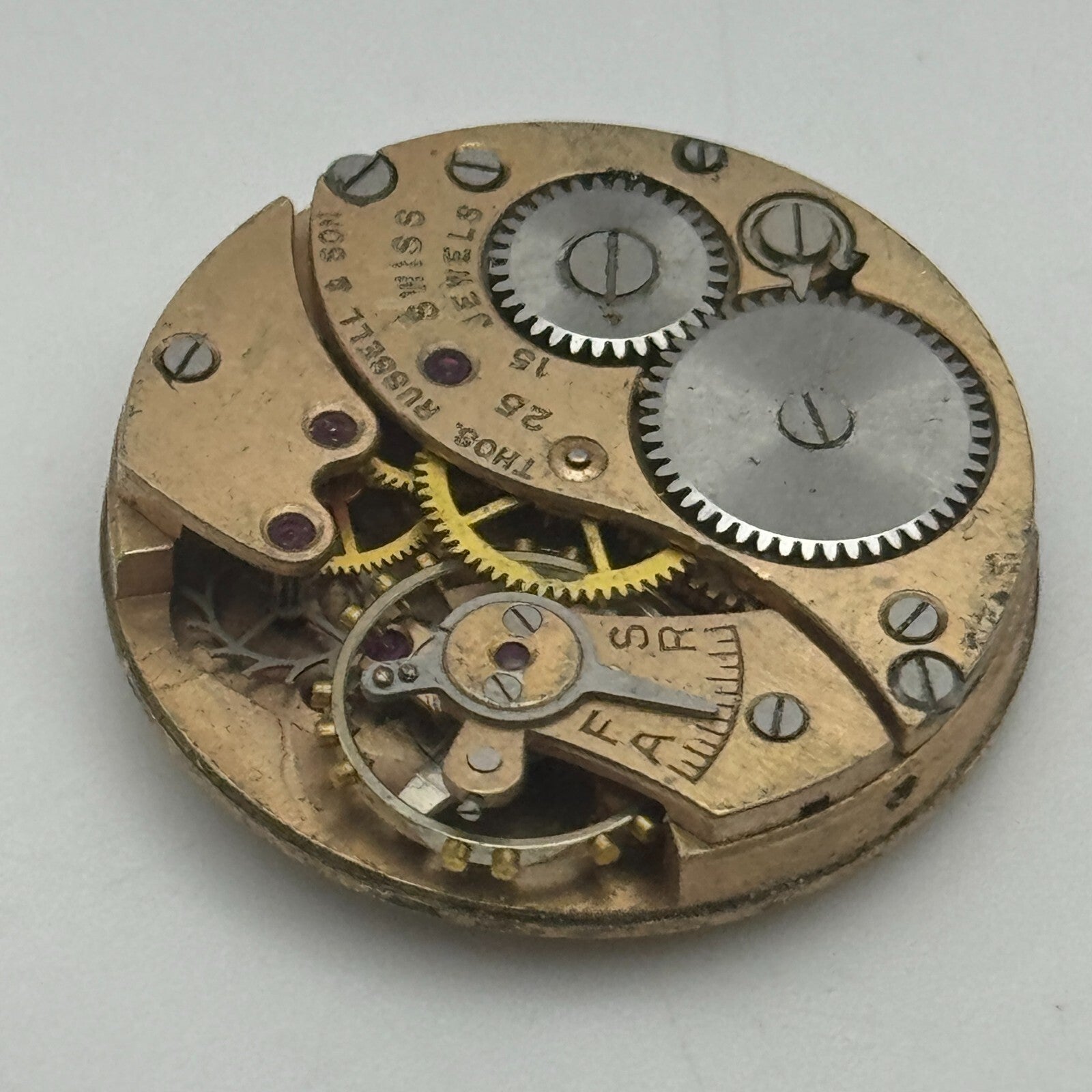23.6mm Thomas Russell & Son Cal 25 Sub Seconds Manual Wind Watch Movement PARTS