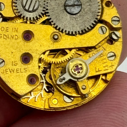 19.7mm Rare Smiths C 0361 Ladies 15 Jewels Made In England Watch Movement PARTS