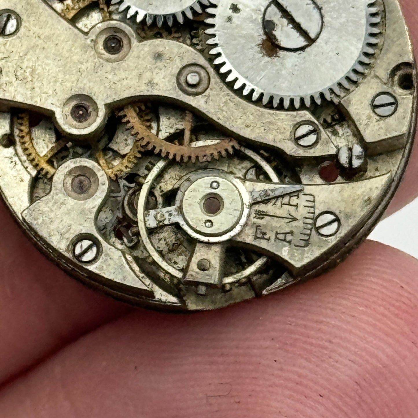 23.6mm Unidentified Swiss Made Vintage Manual Wind Watch Movement PARTS SPARES