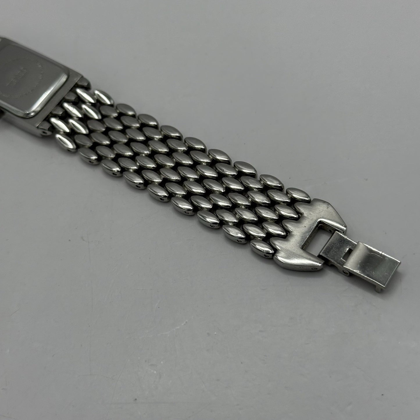 19mm Working Ladies Censi Collection Silver Tone Japan Quartz Watch 6.75 Inches