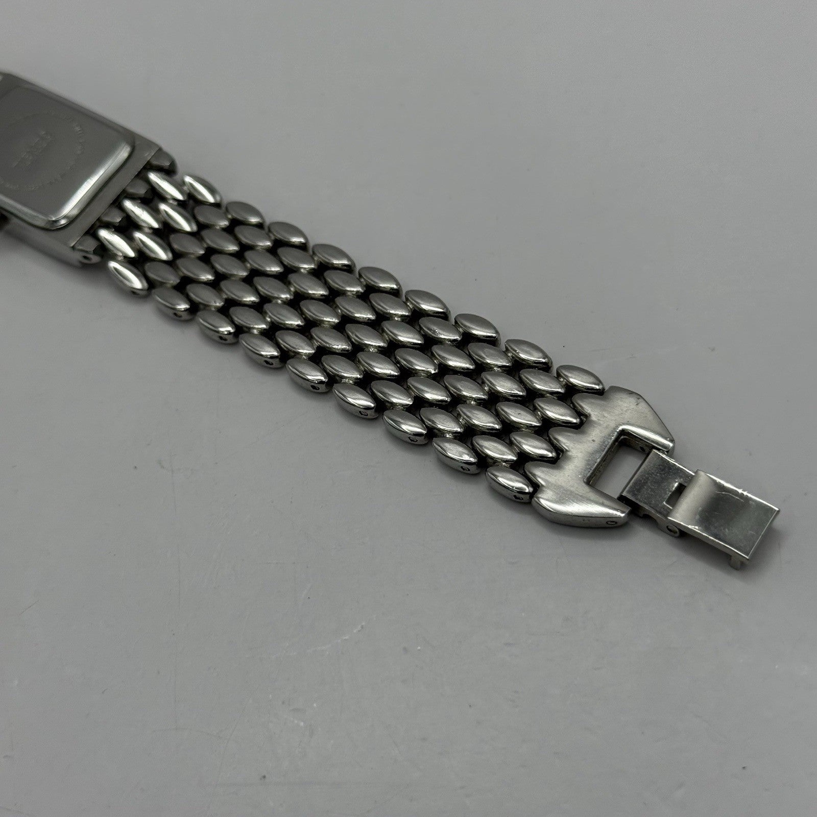 19mm Working Ladies Censi Collection Silver Tone Japan Quartz Watch 6.75 Inches