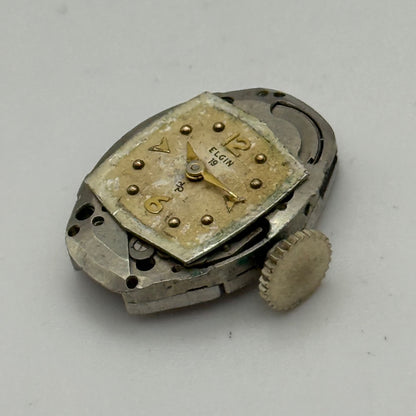 Elgin 660 Watch Movement 17 Jewels USA Vintage American Parts Repair 14.3mm