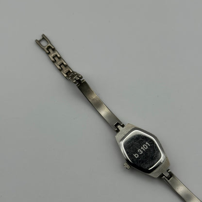 Buckingham Ladies Quartz Watch Purple Dial Silver Tone Bracelet Working 18mm