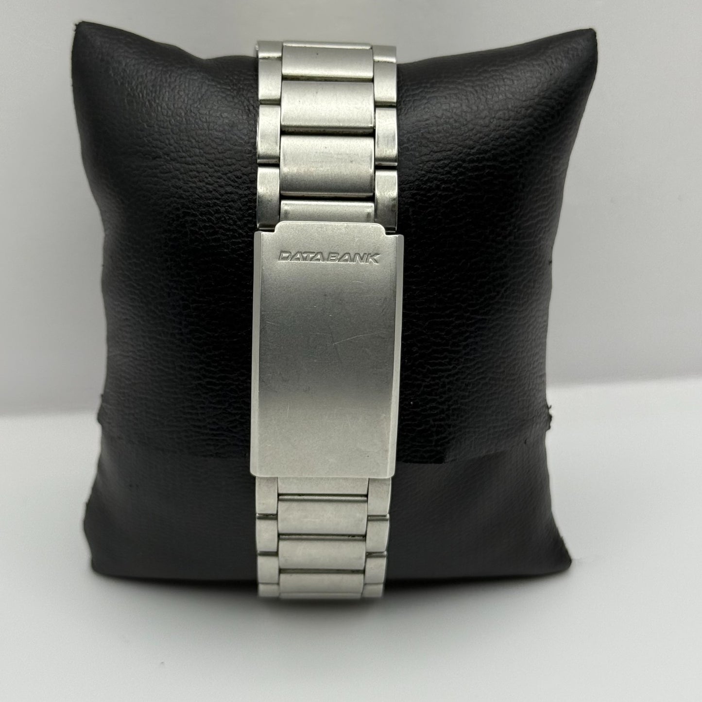 Casio DB-35H Data Bank Telememo 30 Men’s Quartz Watch Silver Tone Working 39mm