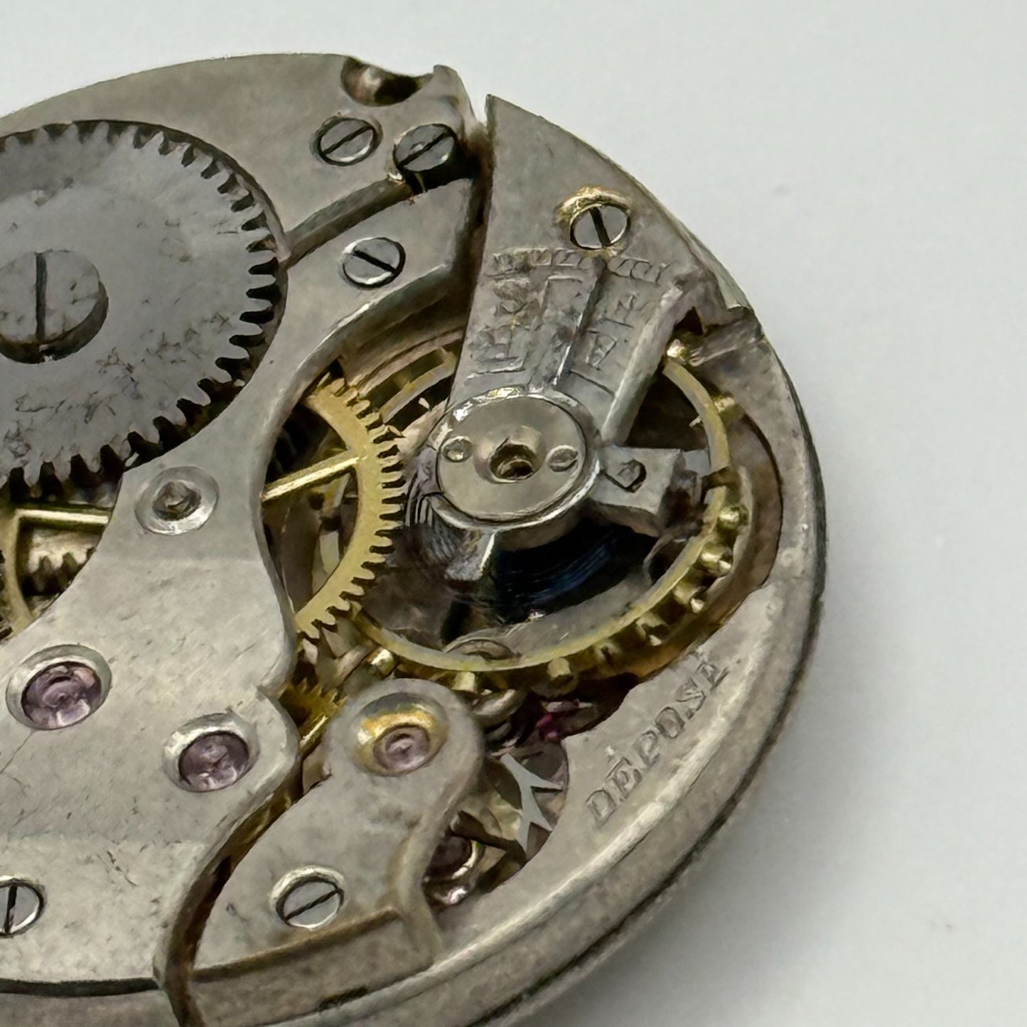 Depose 858 Patent 51482 Trench Watch Movement Manual Wind Vintage Parts 24.8mm