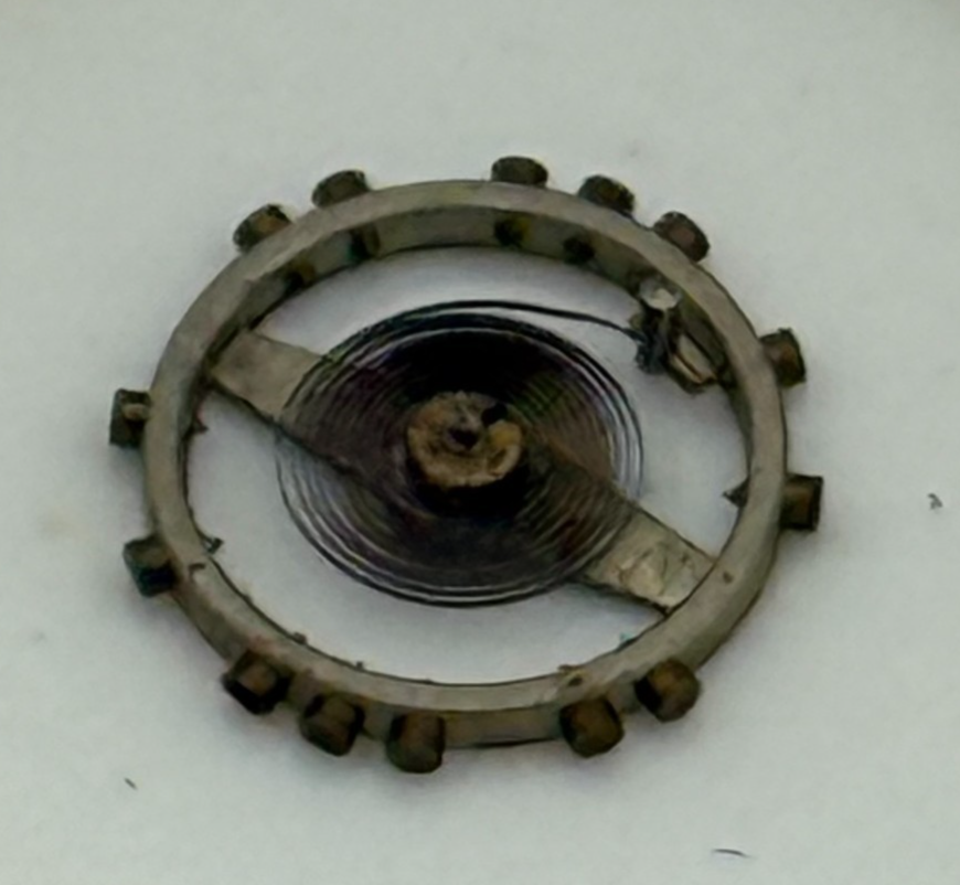 AS 976 1012 Balance Wheel Complete And Spring  29 M Watch Movement Parts NOS