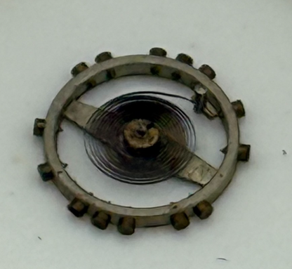 AS 976 1012 Balance Wheel Complete And Spring  29 M Watch Movement Parts NOS