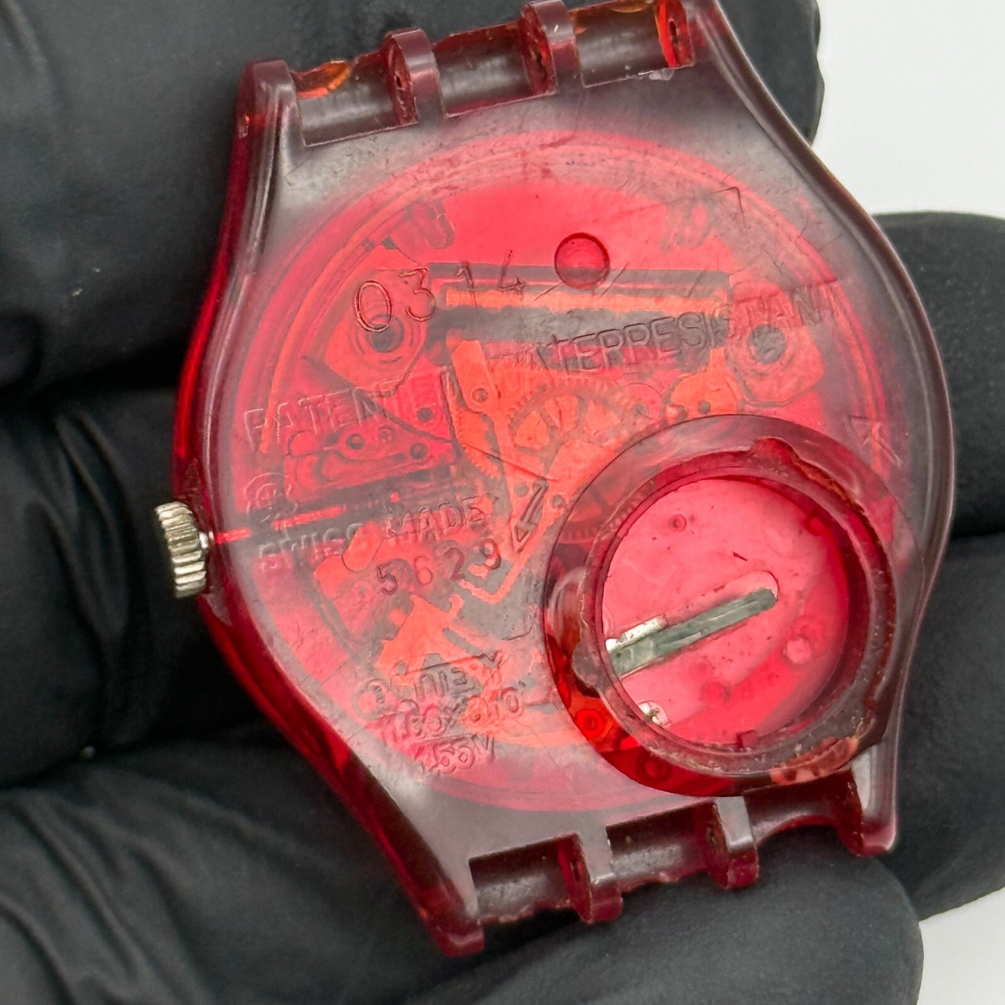 33mm Vintage 1990 Swatch GR106 Louis Watch UNTESTED PARTS REPAIR