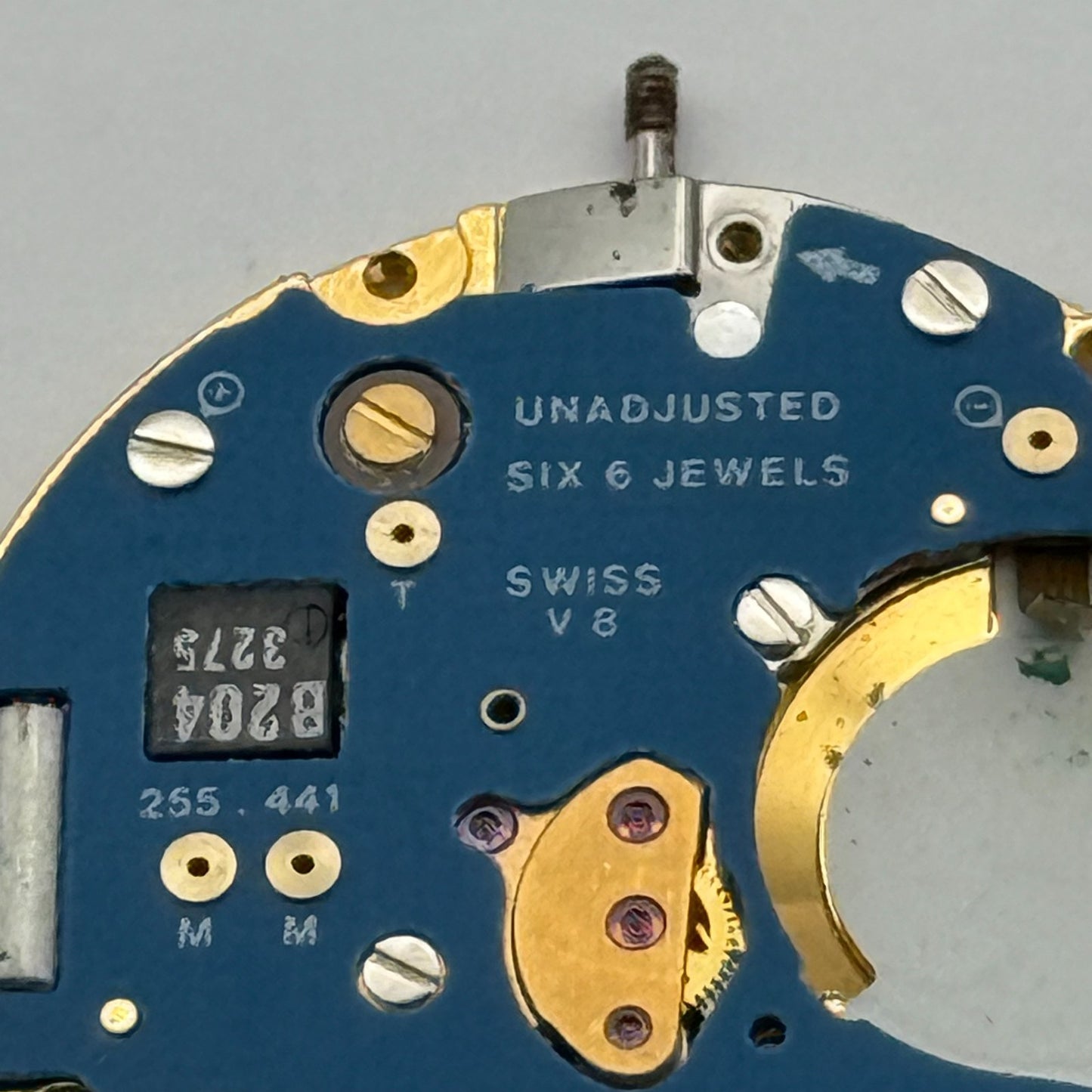 ETA 255.441 Quartz Watch Movement 6 Jewels Vintage Swiss Parts Repair 23.8mm