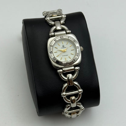 22mm Working Ladies Colleiten Silver Tone Panel Bracelet Quartz Watch 7.2 Inches