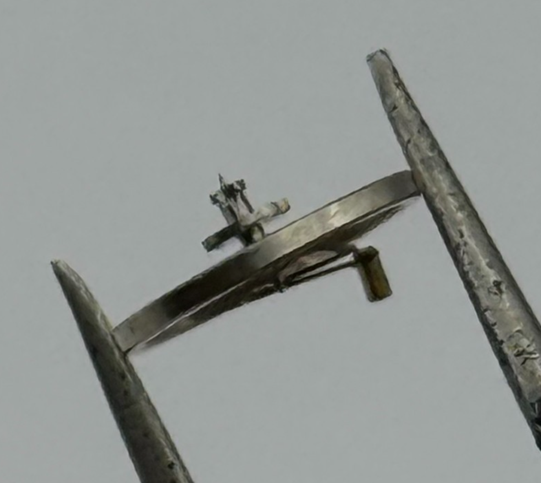 Oris 380 Balance Wheel Complete And Spring 6¾-8’’’ 398 M Watch Movement Parts 