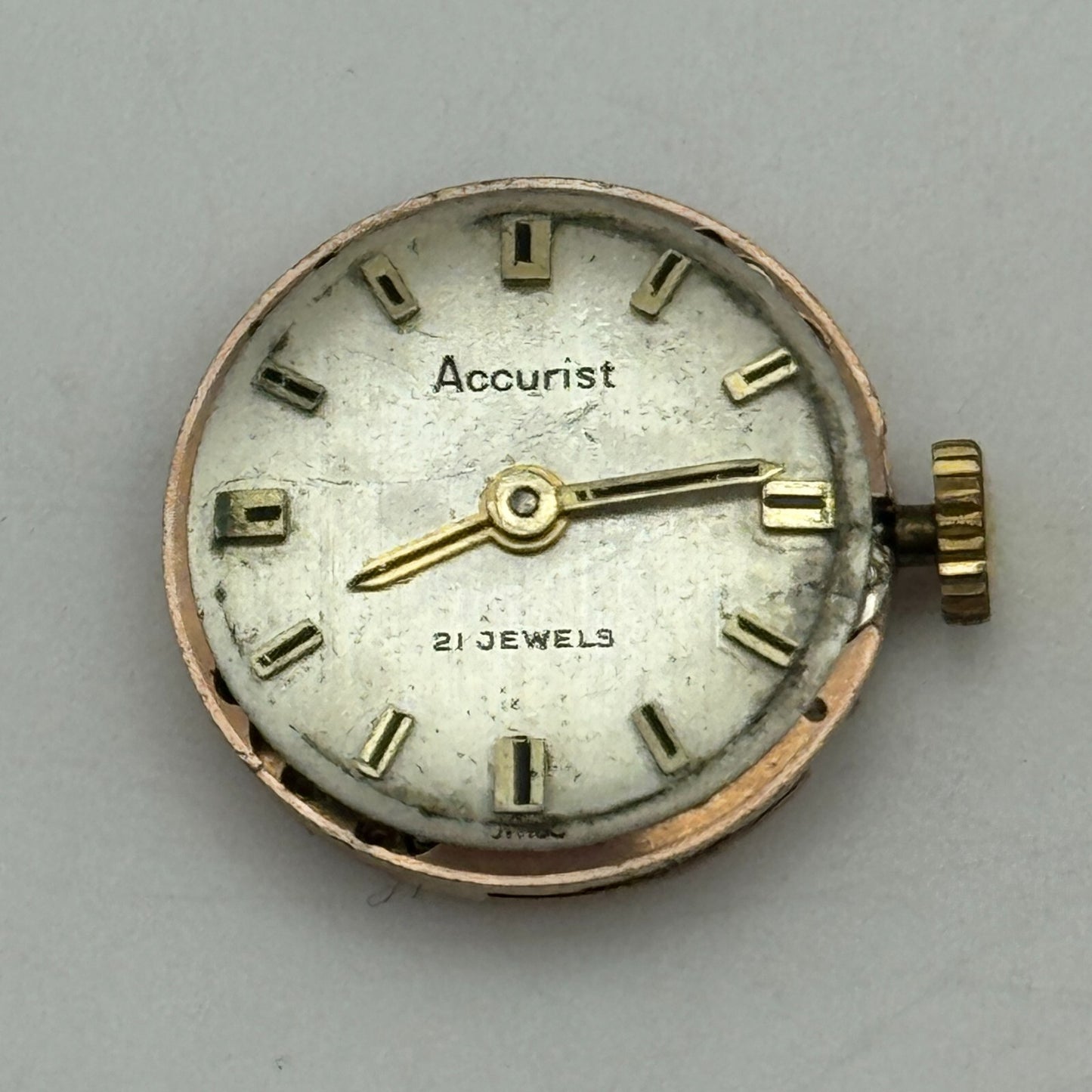15.5mm Running ETA 2412 Accurist Manual Wind Swiss Ladies Watch Movement PARTS