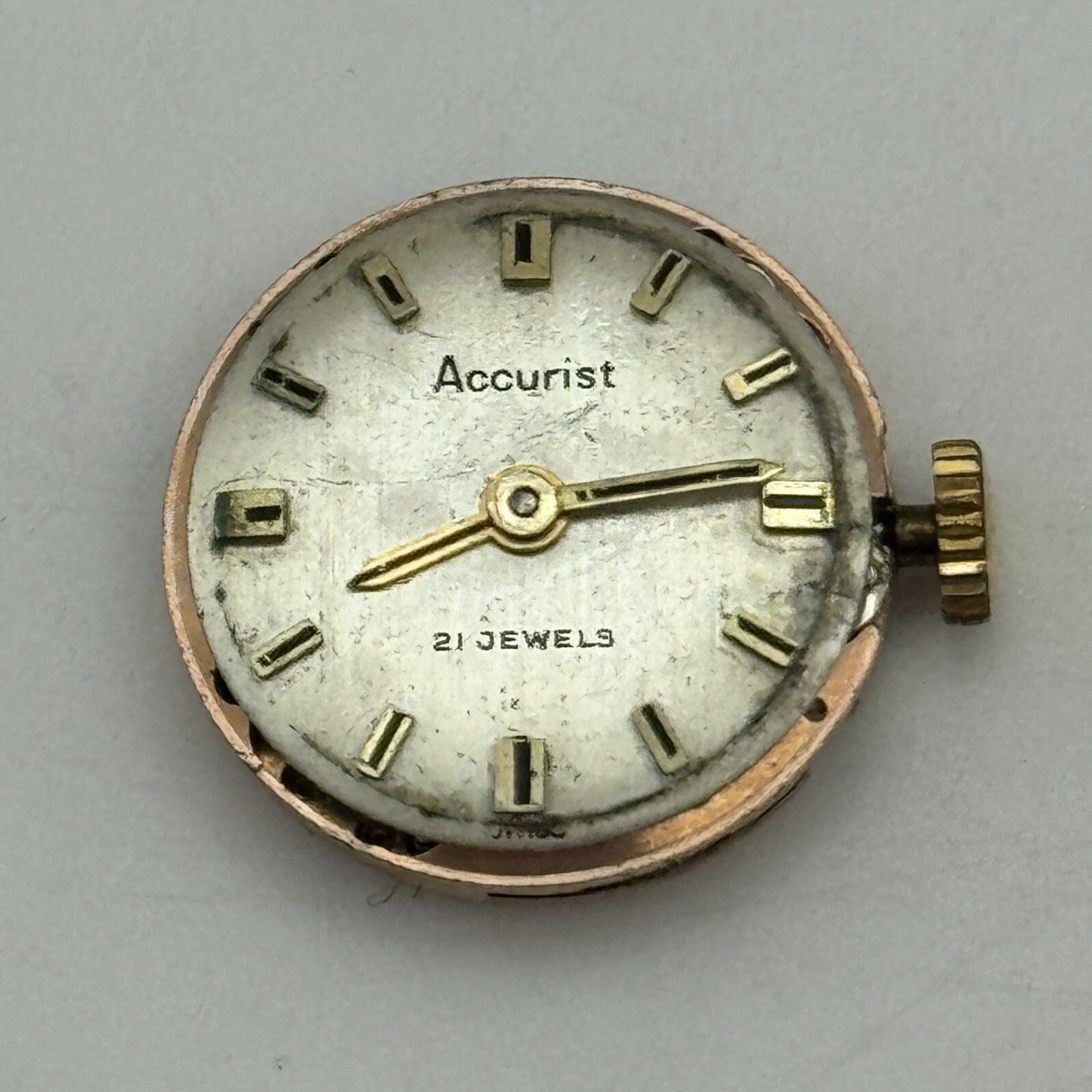 15.5mm Running ETA 2412 Accurist Manual Wind Swiss Ladies Watch Movement PARTS