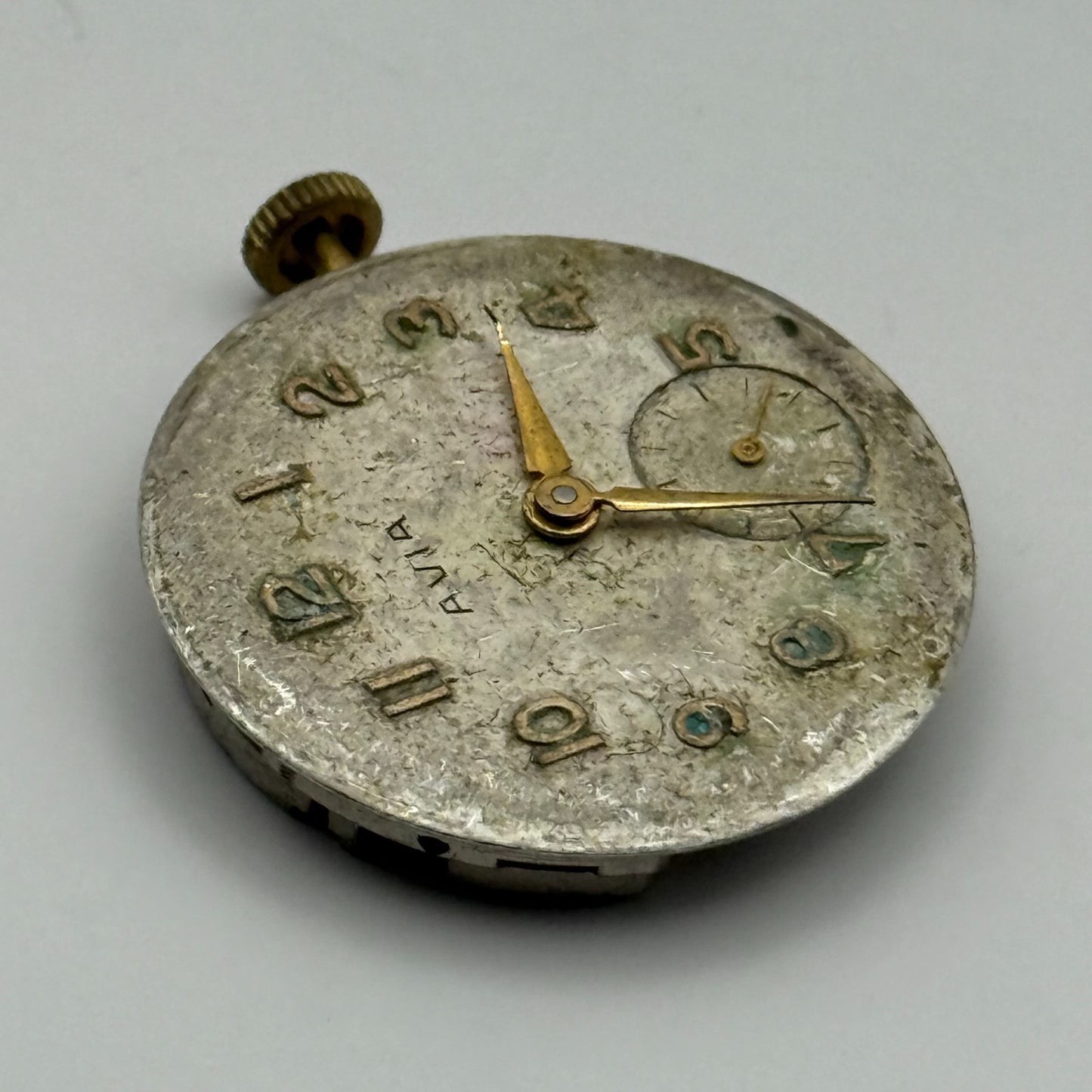 AS 1123 1124 Watch Movement Avia Manual Wind Vintage Swiss Parts Repair 25mm