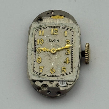 1938 Vintage 21/0s Elgin 541 Model 2 American Watch Movement PARTS REPAIR