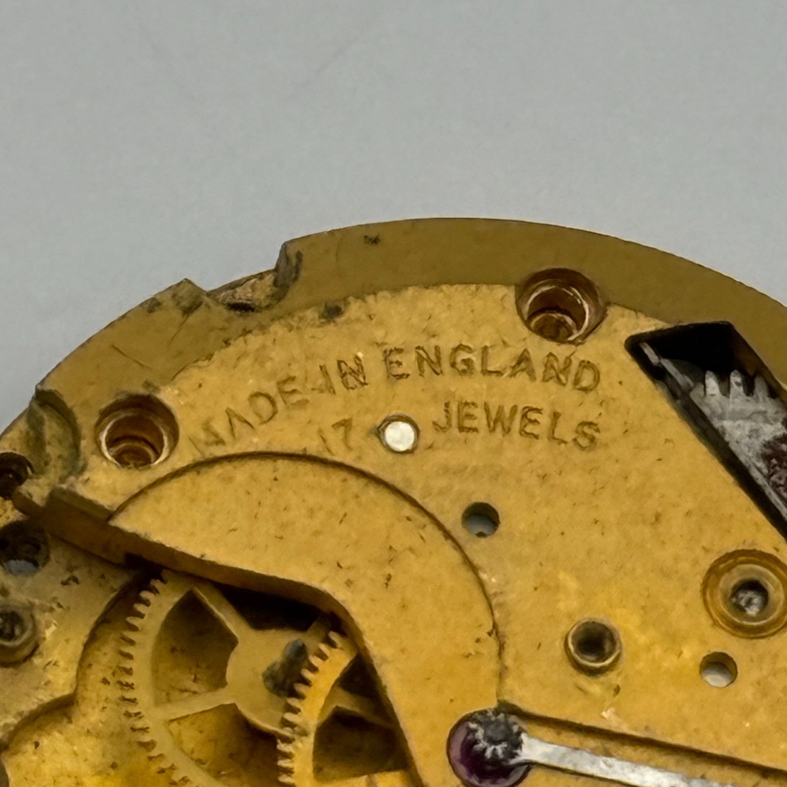 Smiths De Luxe 60464e Cal 85 Watch Movement Manual Wind Vintage Parts 26.9mm