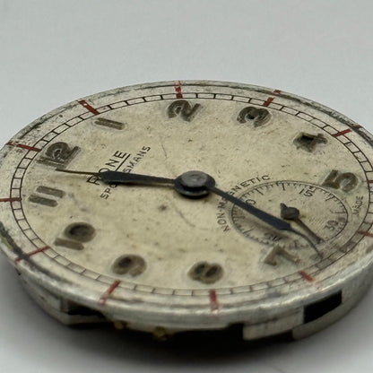 FHF 70 Rone Sportsmans 1046 Watch Movement Manual Wind Vintage Parts 23.5mm