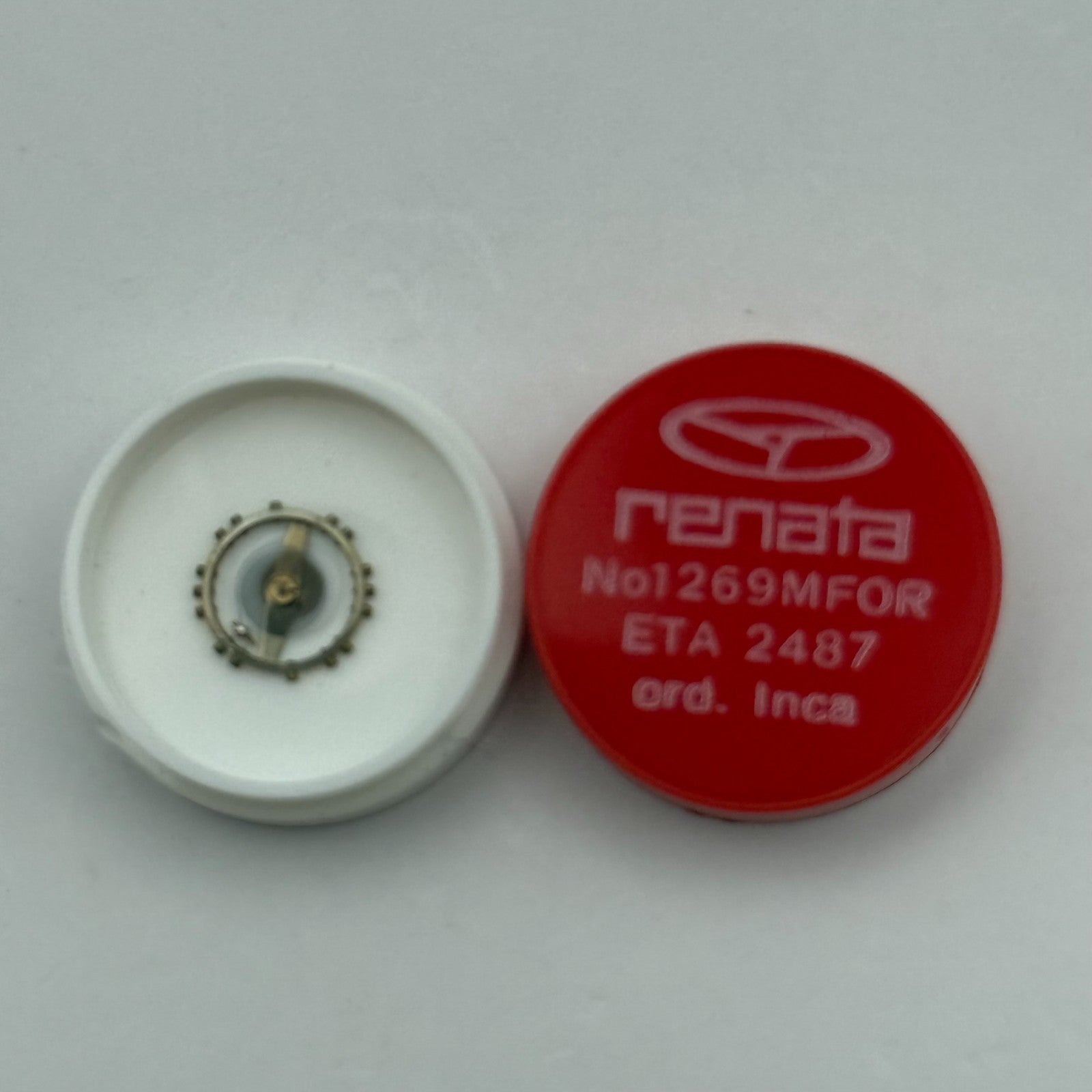 ETA 2487 Balance Wheel Complete And Spring  Ord + Inca 1269 M Watch Parts NOS