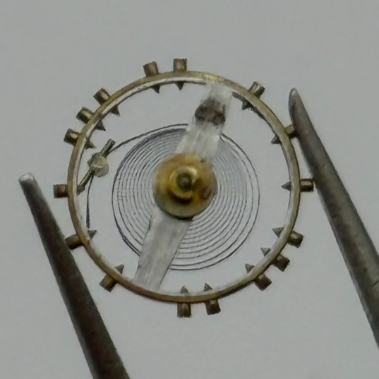 AS 624 557 Balance Wheel Complete And Spring Renata Watch Movement Parts NOS