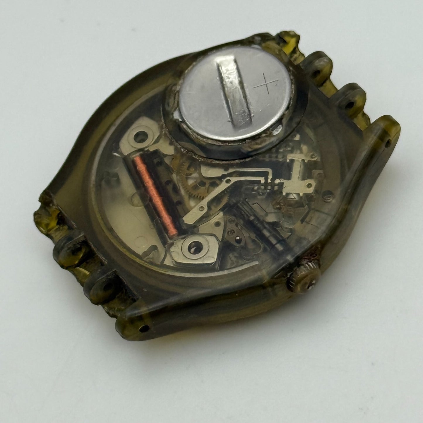 33mm Vintage 1992 Swatch Screw Driver 24 Hour Quartz Watch UNTESTED PARTS REPAIR