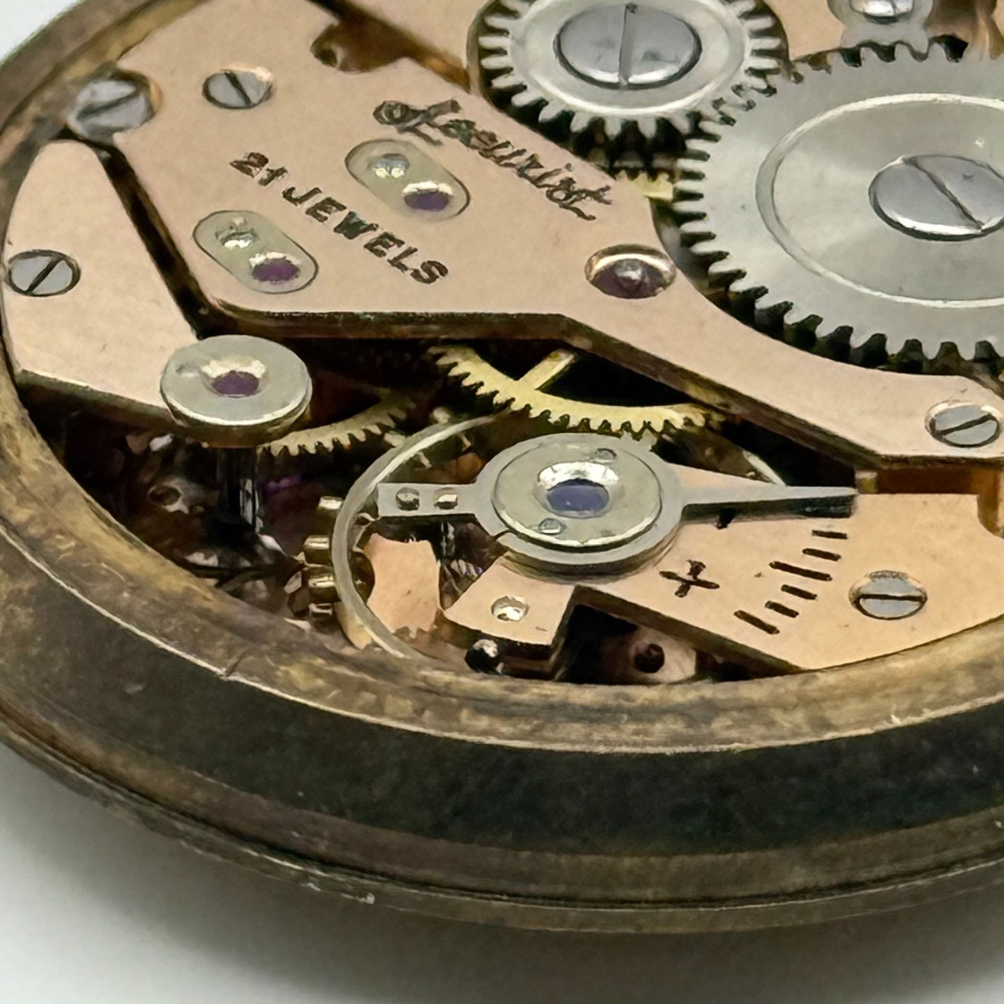 AS 1002 984 Watch Movement Running Accurist Manual Wind Vintage Parts 29.8mm