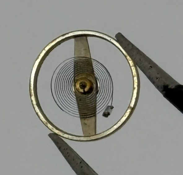 ST 69 Balance Wheel Complete And Spring 6¾-8''' 1155 M Watch Movement Parts